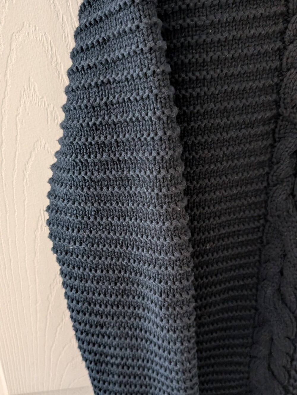 ๐ธADD ON Tahari Girls Black Knit Cardigan with White Bow Accents, Size Medium 7/8 - Picture 7 of 9